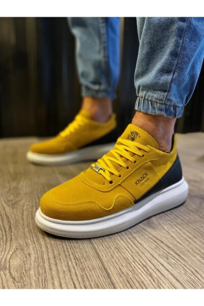 Knack Замшеві туфлі на високій підошві для повсякденного використання 040 Жовтий