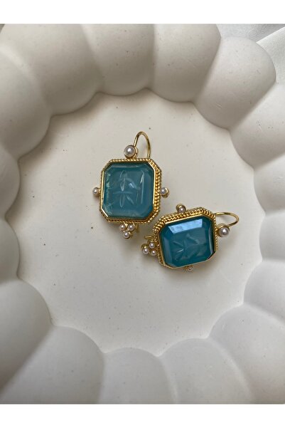 SAFİRTAKI Kadın Kristal Görünümlü Taşlı Küpe