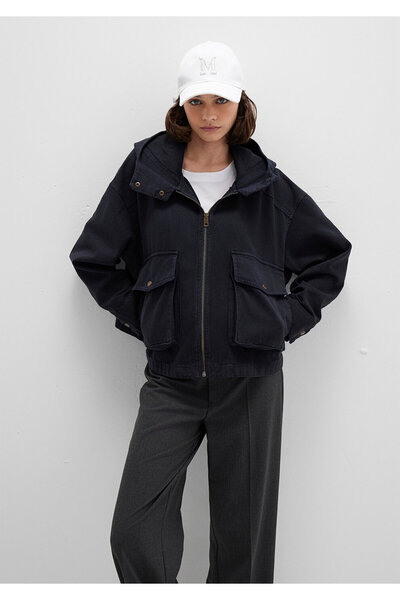 Mavi Pocket Detailed Anthracite Jacket Oversize / Wide Cut 1110605-70087