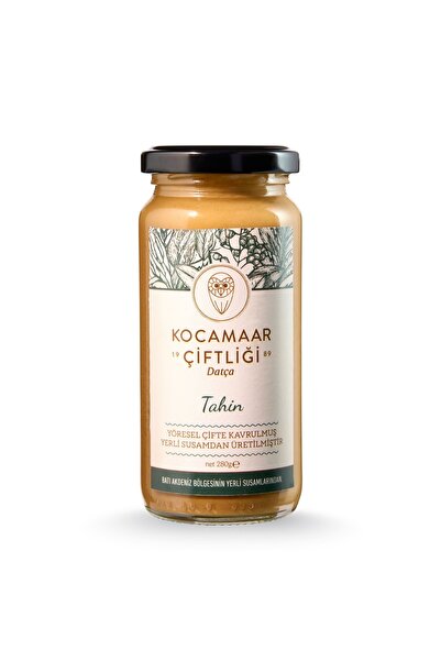 Kocamaar Çiftliği Datça Çifte Kavrulmuş Susam Tahini Doğal Tahin 280 g