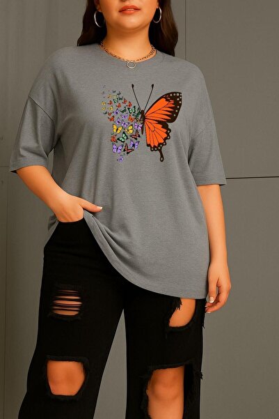 BENROMA Μπλουζάκι Unisex με στάμπα μεγάλου μεγέθους