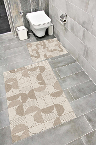 Bordo Halı Декоративна постелка за баня с водопоглъщаща мека, неплъзгаща се о...