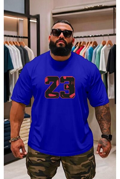 BENROMA Футболка великого розміру з принтом, унісекс