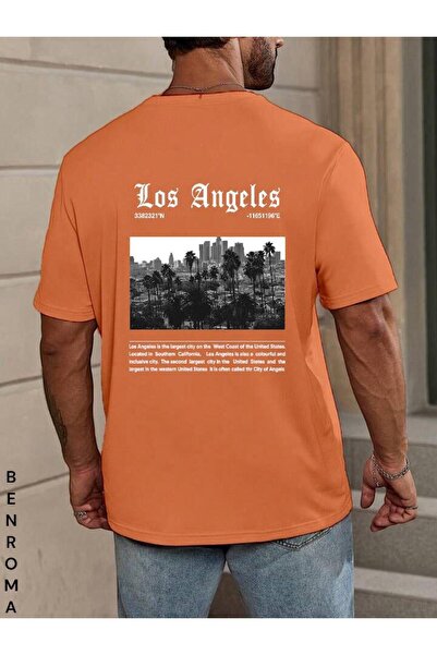 E-ROMA Oversized Back Printed Unisex T-Shirt Printed