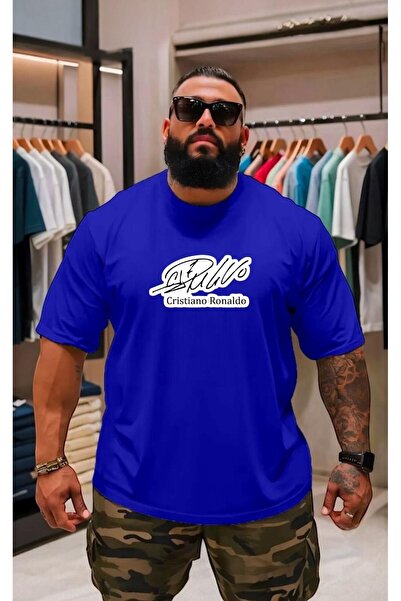 BENROMA Футболка великого розміру з принтом, унісекс