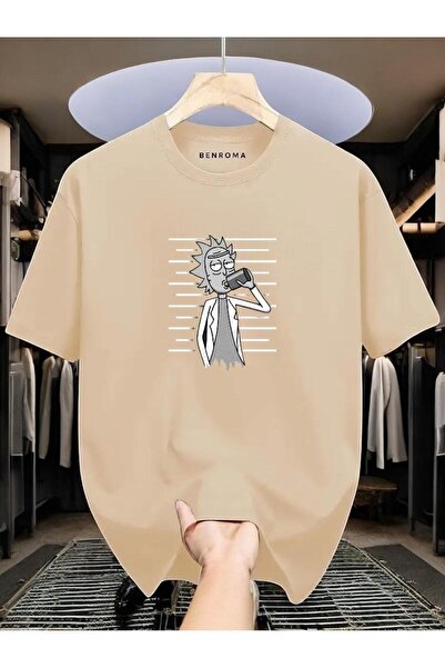 BENROMA Ανδρικό μπλουζάκι με στάμπα Oversize