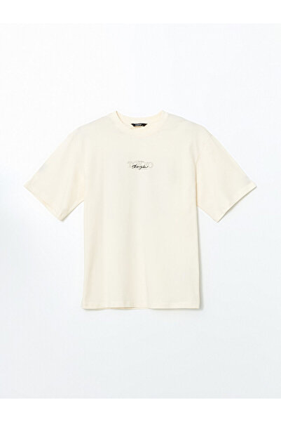 LC Waikiki Ανδρικό μπλουζάκι με στάμπα Tokyo Crew Neck