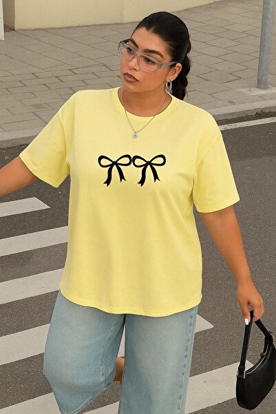 E-ROMA Large Size 2 Stripes Printed Unisex T-Shirt