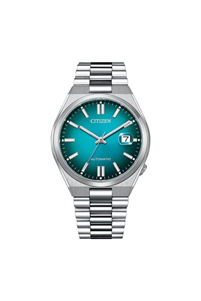 Citizen Tsuyosa NJ0151-88X Otomatik Çelik Gri Turkuaz Kadran 40 mm Erkek Kol ...