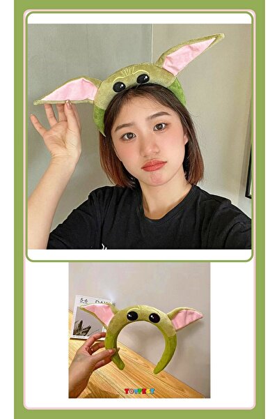 TOYFEST Μαλακό βελούδινο στέμμα Star Wars Mandalorian με τη φιγούρα του παιδιού Grogu Baby Yoda