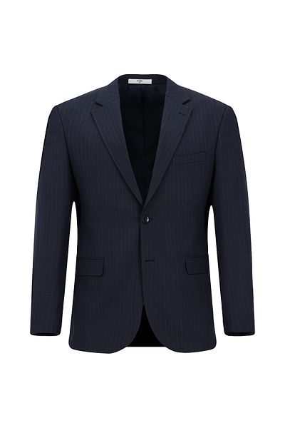 Kiğılı Striped Polyester/Viscose Suit