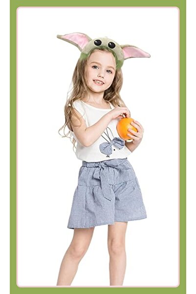 TOYFEST Μαλακό βελούδινο στέμμα Star Wars Mandalorian με τη φιγούρα του παιδιού Grogu Baby Yoda