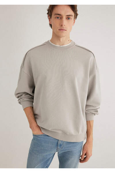 Mavi Crew Neck Gray Sweatshirt 0S10314-82577