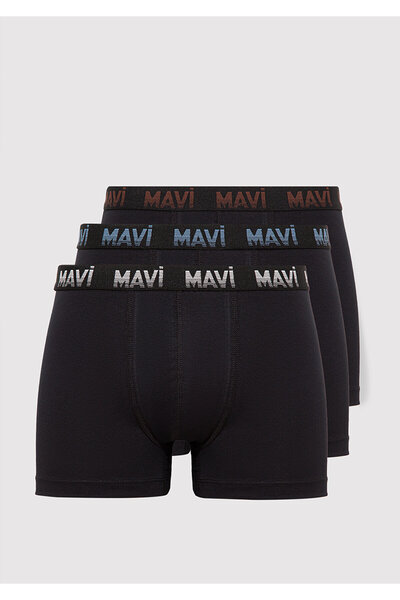 Mavi 3er-Pack schwarze Basic-Boxershorts 0911871 -900