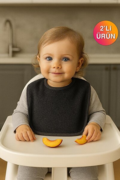 Ender Home DreamSoft 2'li Bebek Mama Önlüğü – 25x30 cm