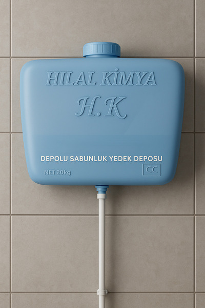 hilal kimya Sistem de dozator de săpun cu rezervor de rezervă, capacitate de 20 kg