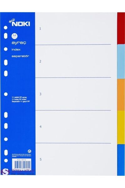 Noki Separator A4 10 Colors Pp 59125 (Price Is for 1 Piece)