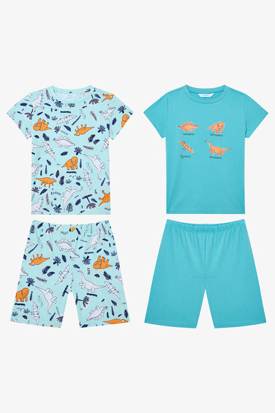 Penti Mehrfarbiges Sleepysaurus-Pyjama-Set für Jungen, 2 Stück
