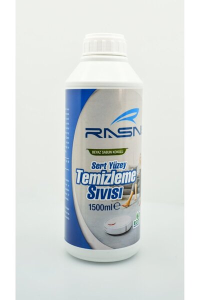 Rasne Robot Süpürge Beyaz Sabun Kokulu Sert Yüzey Temizleme Sıvısı 1.5L