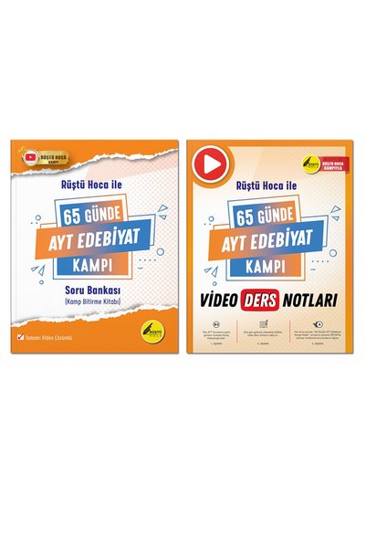 REHBER MATEMATİK YAYINLARI 65 Günde AYT Edebiyat Kamp Kitabı Ve AYT Edebiyat ...