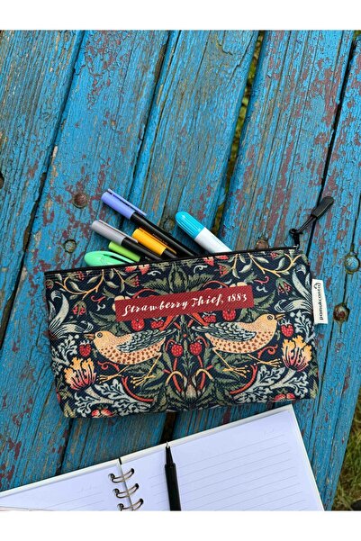 pamukcanta مجموعة حامل أقلام وحقيبة مكياج قابلة للغسل مقاس 22 × 12 من ويليام ...