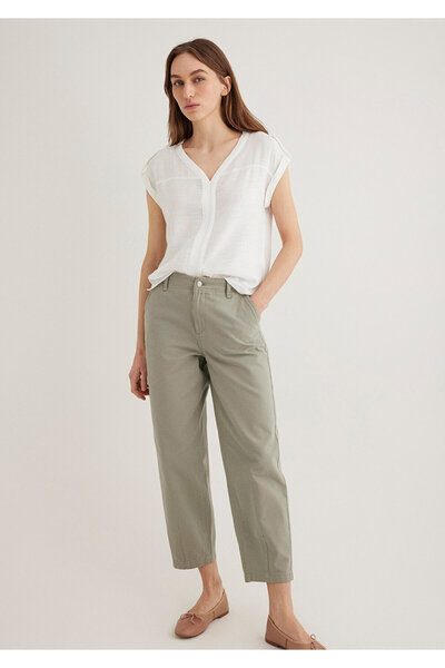 Mavi V-Neck White Blouse 122504-30701