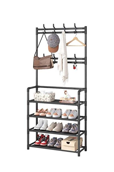 Generic منظم أحذية بأربع طبقات وعلاقة ملابس