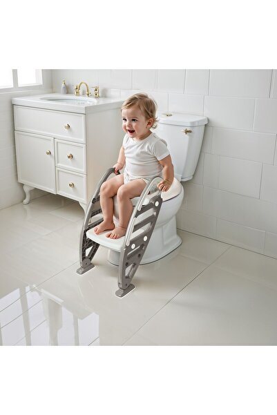 Dolu Nuve Kaymaz Merdivenli Klozet Eğitmeni – Çocuk Tuvalet Eğitim Koltuğu