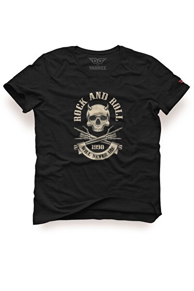 Tarrzzcom تي شيرت بتصميم روك آند رول