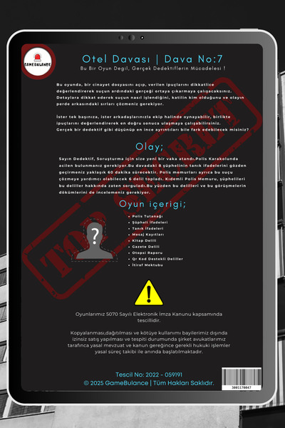 GameBulance Hotel Case - Detective Game - Game to Solve Murder - Detective Finding Criminal Mysterious Cases