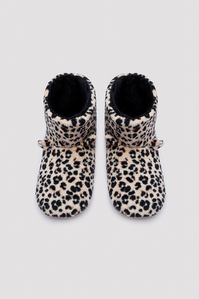 Penti Leopard Pattern Home Boots
