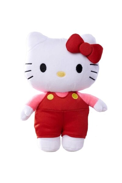 Hello Kitty Jucarie de plus, Hello Kitty cu Fundita Rosie, 20cm
