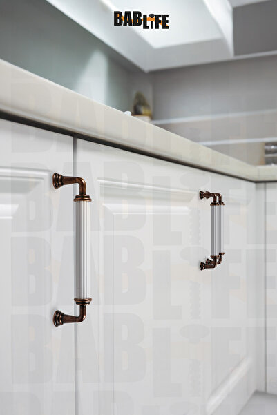 bablife Melis 96mm alb-antichitate cupru metal sertar de lux dulap dulap mânere de mobilier cu toate opțiunile de culoare