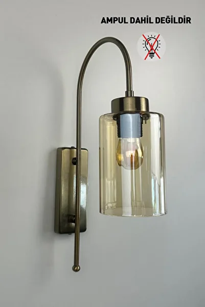 Bamyum Vetra Honey Color Glass Sconce Wall Lamp Modern Hotel Cafe Vintage Living Room Bedroom Stairs Retro