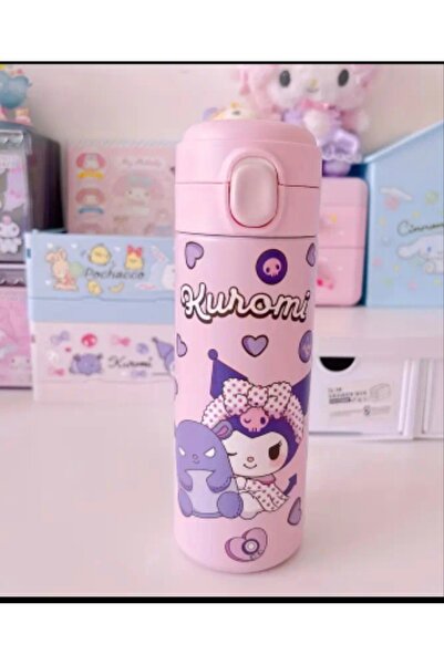 bundle island Kuromi 420 ml Paslanmaz Çelik Sızdırmaz Termos – Şirin ve Kulla...