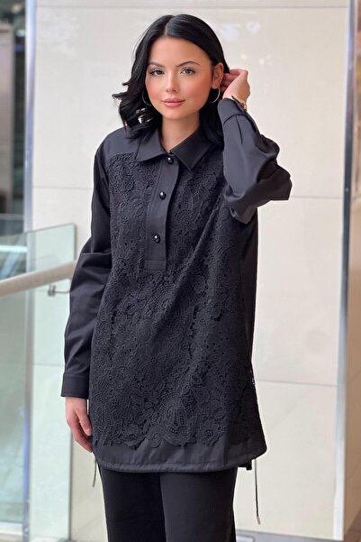 FUAT GÜRSEN Фуат Гюршен Чотирикнопкова туніка з гупюром