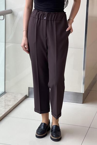 sentez giyim Synthesis Elastic Waist Thin Double Leg Pants