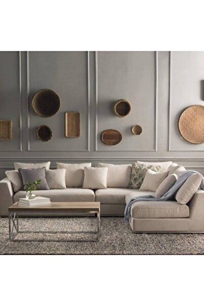 BIZ NAS Corner Sofa L-Shaped - Beige