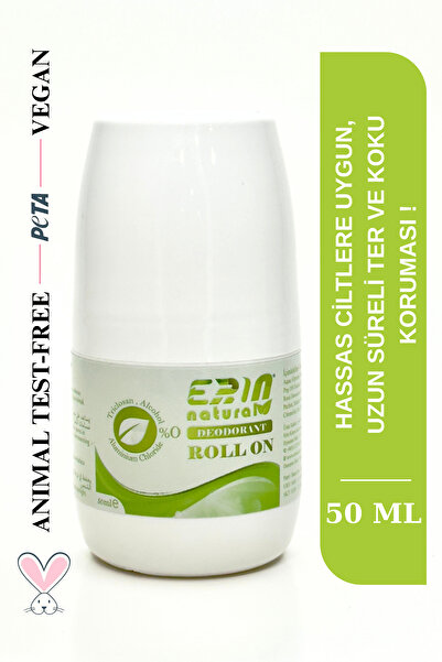 Erin Natural Alüminyumsuz & Alkolsüz Deodorant - Roll On 50 ml