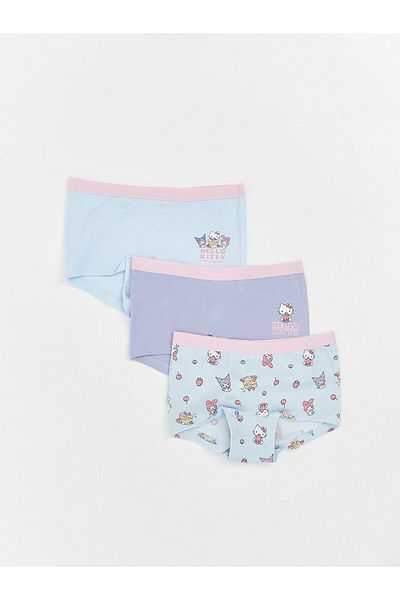 LC Waikiki New Season Hello Kitty Patterned Girl's Boxer 3-Piece - S5Pf77Z4