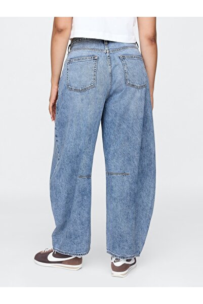GAP Kadın Mavi High Rise UltraSoft Horseshoe Jean Pantolon