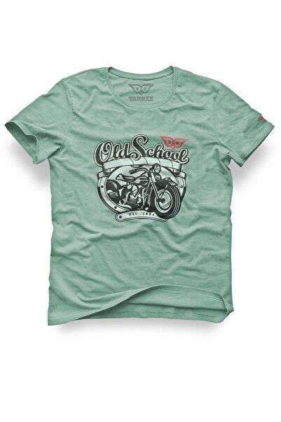 Tarrzzcom تصميم راكب الدراجة النارية للمدرسة القديمة - تي شيرت