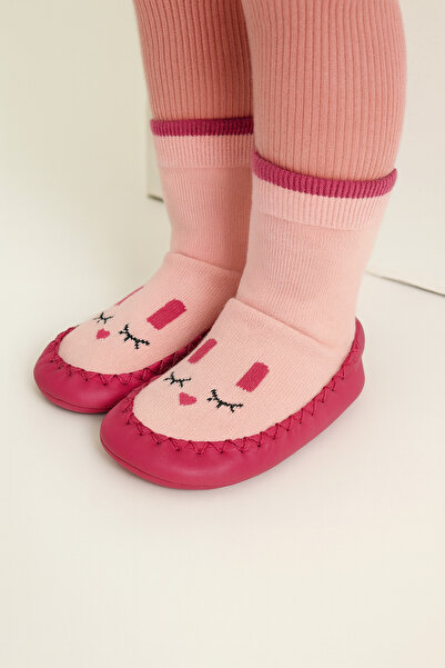 minissa baby kids Șosete Çarık, talpă anti-alunecare, realizată manual, piele...