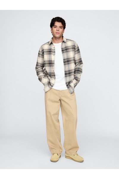 GAP Erkek Bej Extra Baggy Jean Pantolon