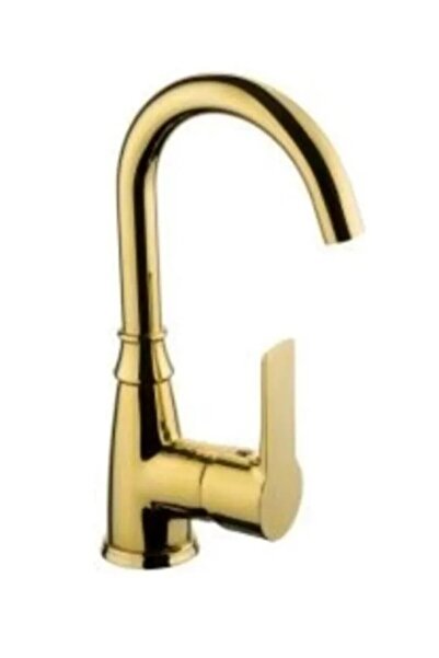 NSK Alamera Pro Swan Bathroom Sink Faucet Gold - Water Saving, Modern Design, Long-Lasting Use