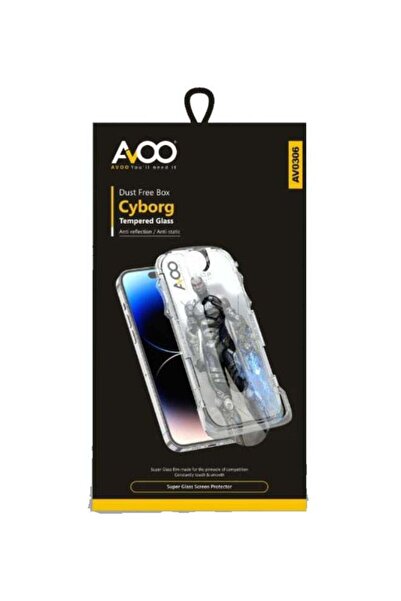 AVOO واقي شاشة سايبورغ لجهاز iPhone 14 Pro (شفاف)