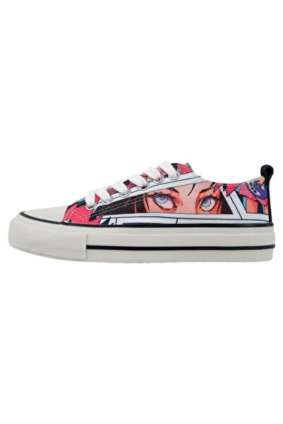 Dogo Women's Vegan Multicolor Sneakers - Lollipop Riot Design
