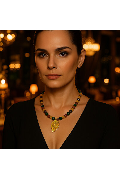 Asteria Elite قلادة عين النمر العقيق الأخضر للحظ والسحر وحماية من عين الشر