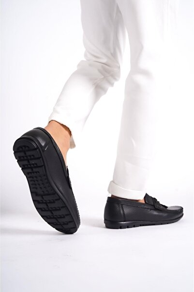 Mubiano Истинска кожа SRG222S Вътрешна и външна подметка с подробни ресни Мъжки мокасини