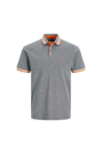 Jack & Jones Jack&Jones Paulos Erkek Gri Klasik Yaka Polo Tişört